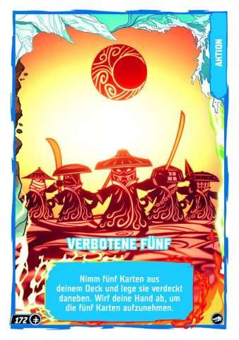 NINJAGO Trading Card Game (German) Series 10 - # 172 Verbotene Fünf