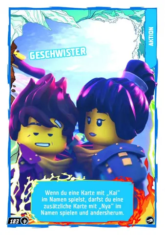 NINJAGO Trading Card Game (German) Series 10 - # 183 Geschwister