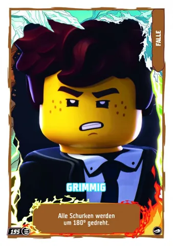 NINJAGO Trading Card Game (German) Series 10 - # 195 Grimmig