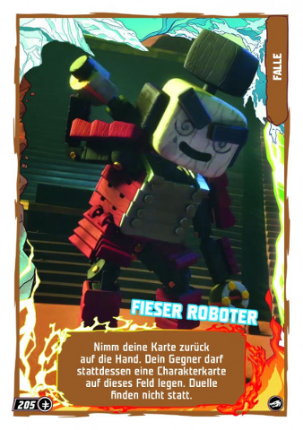 NINJAGO Trading Card Game (German) Series 10 - # 205 Fieser Roboter