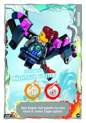 NINJAGO Trading Card Game (German) Series 10 - # 210 Jordanas Mächtiger Gleiter