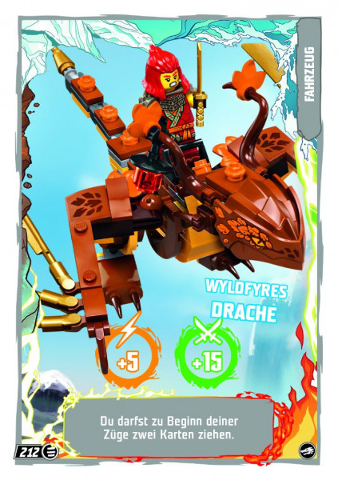 NINJAGO Trading Card Game (German) Series 10 - # 212 Wyldfyres Drache