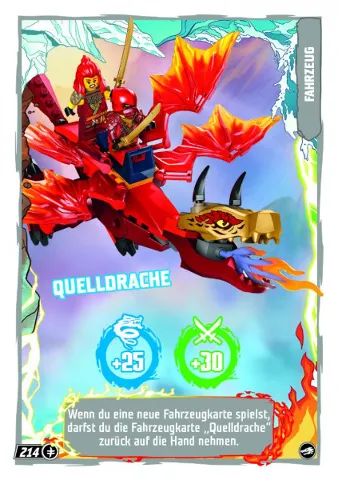 NINJAGO Trading Card Game (German) Series 10 - # 214 Quelldrache