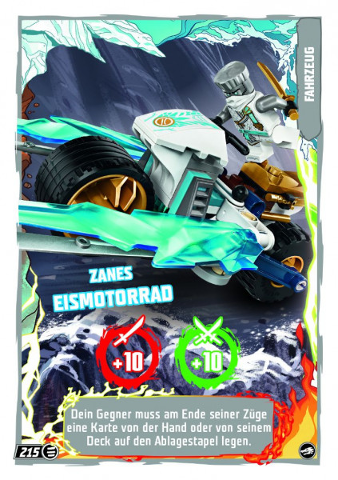 NINJAGO Trading Card Game (German) Series 10 - # 215 Zanes Eismotorrad