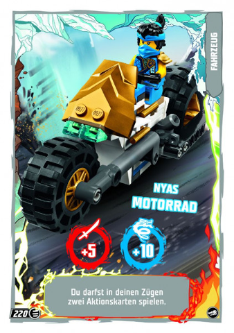 NINJAGO Trading Card Game (German) Series 10 - # 220 Nyas Motorrad