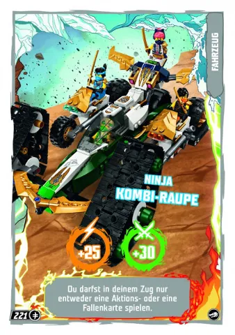 NINJAGO Trading Card Game (German) Series 10 - # 221 Ninja Kombi-Raupe