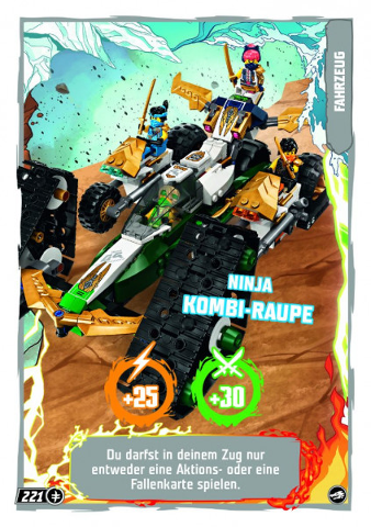 NINJAGO Trading Card Game (German) Series 10 - # 221 Ninja Kombi-Raupe