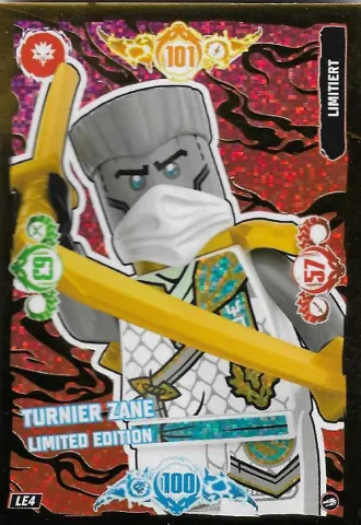 NINJAGO Trading Card Game (German) Series 10 - # LE4 Turnier Zane Limited Edition
