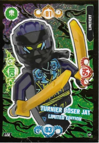 NINJAGO Trading Card Game (German) Series 10 - # LE6 Turnier Böser Jay Limited Edition