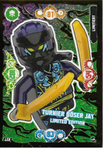 NINJAGO Trading Card Game (German) Series 10 - # LE6 Turnier Böser Jay Limited Edition