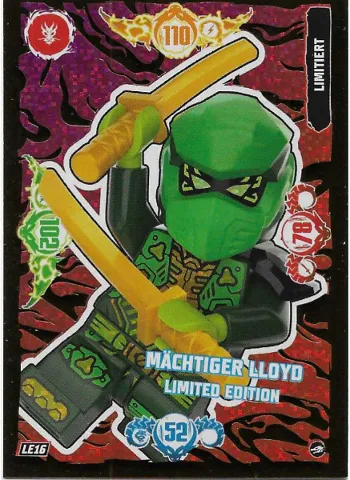 NINJAGO Trading Card Game (German) Series 10 - # LE16 Mächtiger Lloyd Limited Edition