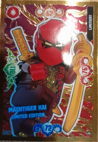 NINJAGO Trading Card Game (German) Series 10 - # LE17 Mächtiger Kai Limited Edition