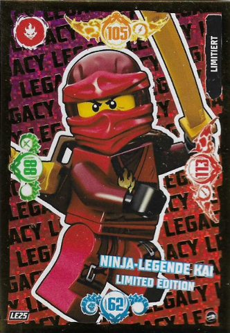 NINJAGO Trading Card Game (German) Series 10 - # LE25 Ninja-Legende Kai Limited Edition