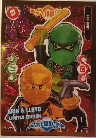 NINJAGO Trading Card Game (German) Series 10 - # LE29 Arin & Lloyd Limited Edition