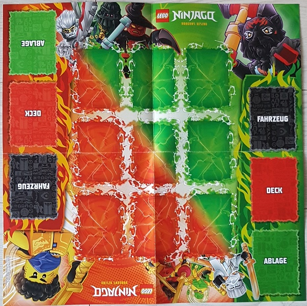 NINJAGO Trading Card Game (German) Series 10 - Game Board (Double-Sided)