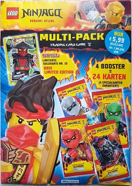 NINJAGO Trading Card Game (German) Series 10 - Multi-pack (with # LE10 Drix Limited Edition)