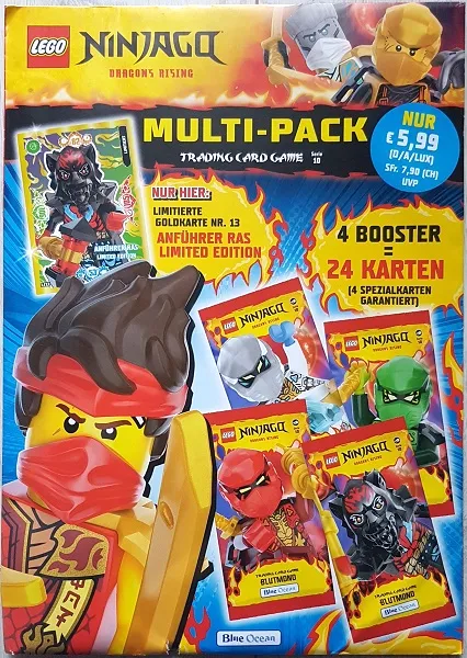 NINJAGO Trading Card Game (German) Series 10 - Multi-pack (with # LE13 Anführer Ras Limited Edition)