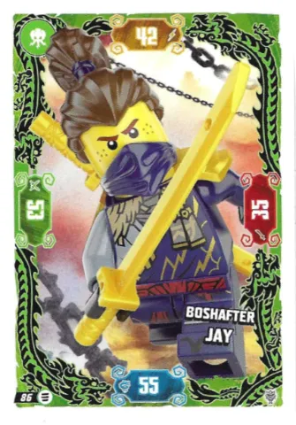 NINJAGO Trading Card Game (German) Series 11 - # 86 Boshafter Jay