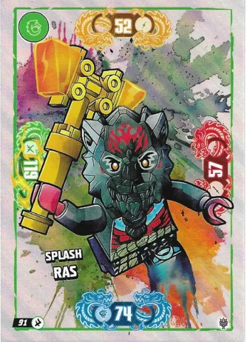 NINJAGO Trading Card Game (German) Series 11 - # 91 Splash Ras