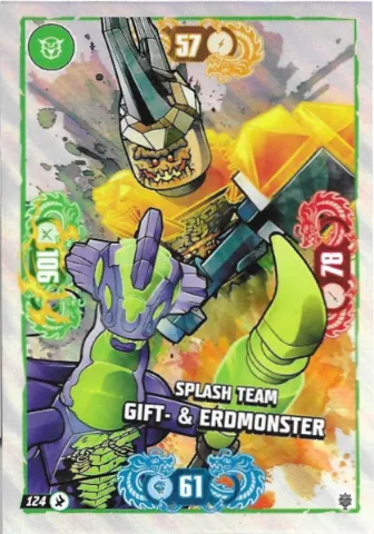 NINJAGO Trading Card Game (German) Series 11 - # 124 Splash Team Gift- & Erdmonster