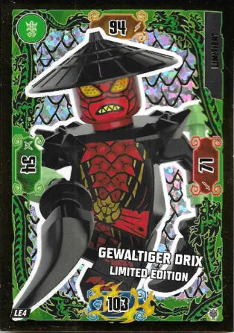 NINJAGO Trading Card Game (German) Series 11 - # LE4 Gewaltiger Drix Limited Edition