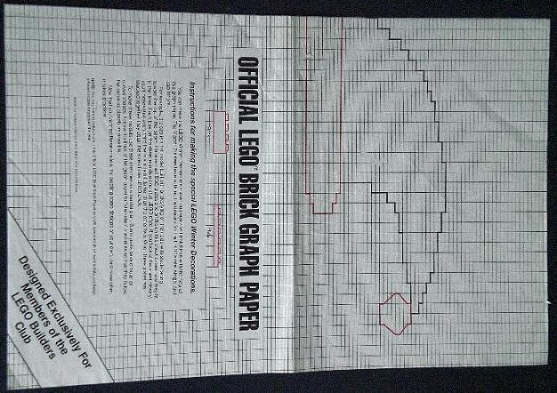 Brick Graph Paper, Exclusive for LEGO Builders Club, 1991 - Winter Decorations