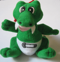 Dragon Plush, Ollie - Mini Baby in Nappy (LEGOLAND Windsor Meal Toy)