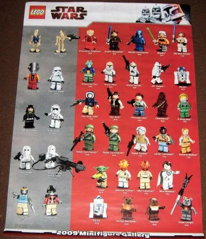 Star Wars 2009 Minifigure Gallery Poster, Version 1