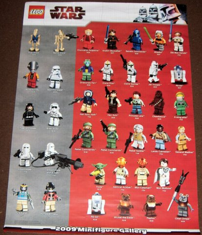 Star Wars 2009 Minifigure Gallery Poster, Version 1
