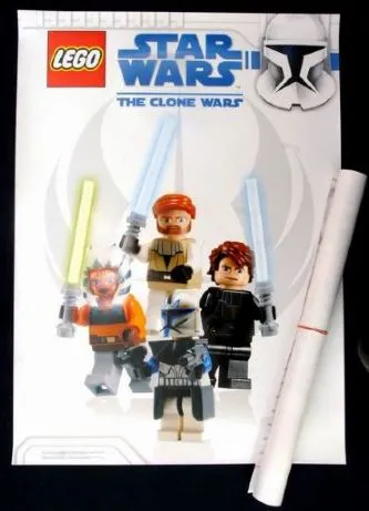 Star Wars Clone Wars Poster, 4 Minifigures