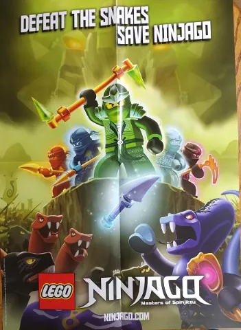 NINJAGO Poster 2012 - Defeat the Snakes Save NINJAGO