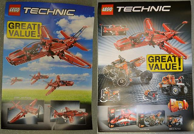 Technic Poster 2012 Jet Plane 9394, Double-Sided