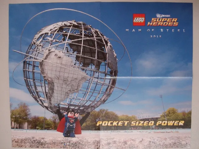 DC Universe Super Heroes Man of Steel 2013 Pocket Sized Power Poster