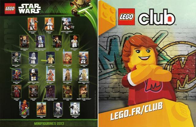 Star Wars 2013 Minifigure Gallery Poster, Lego Club France Poster (Double-Sided)