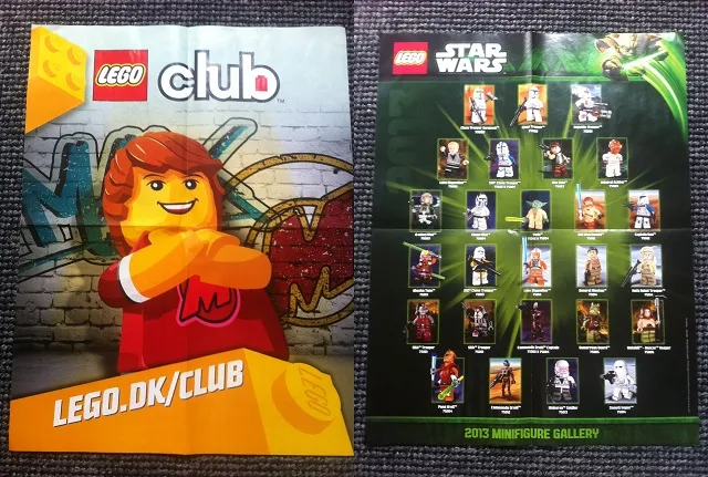 Star Wars 2013 Minifigure Gallery Poster, Lego Club Denmark Poster (Double-Sided)