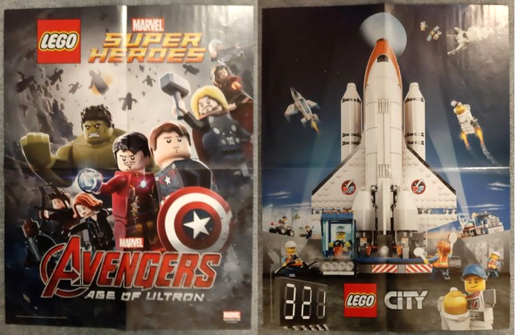 Marvel Super Heroes Avengers Age of Ultron / City Space Shuttle Poster, Double-Sided