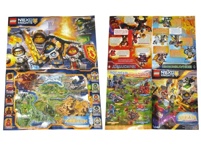 Nexo Knights Poster, Double-Sided showing Kingdom Map