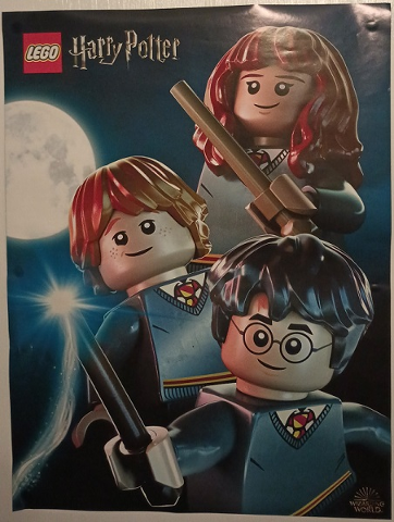 Harry Potter Poster, Harry, Ron and Hermione with Moon