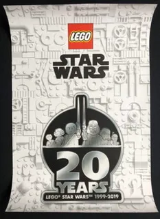Star Wars 2019 20th Anniversary Poster, 2019 Fan Expo (White Greebling with Darth Vader on Rear) (Canada Exclusive)