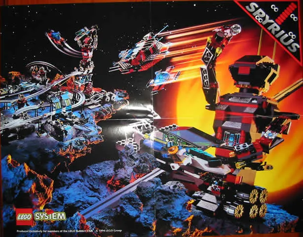 Space Poster Large 1994 (Spyrius - Exclusive for Lego Builders Club)