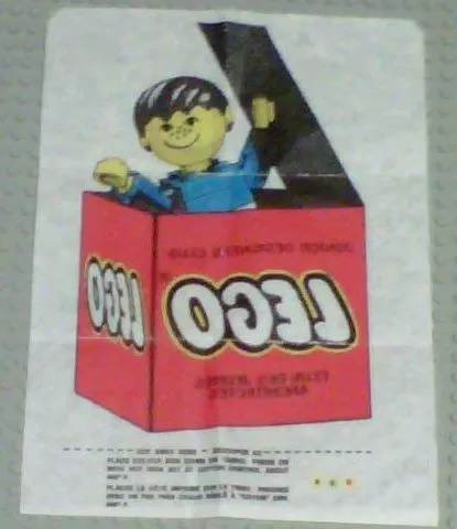 Patch, Iron-On Homemaker Figure / Maxifigure in Box with LEGO Logo