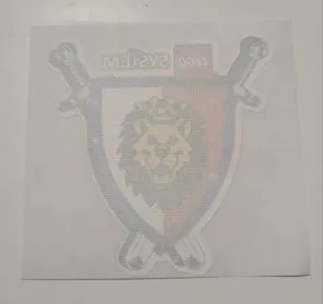 Patch, Iron-On Royal Knights Lion Shield with Crossed Swords