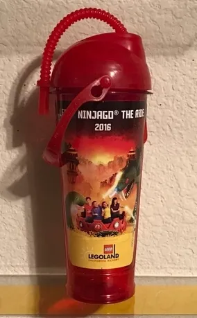 Drink Bottle with Straw, LEGO Ninjago The Ride 2016