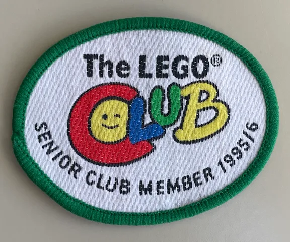 Patch, Sew-On Cloth Oval, The LEGO Club Senior Member 1995 / 1996