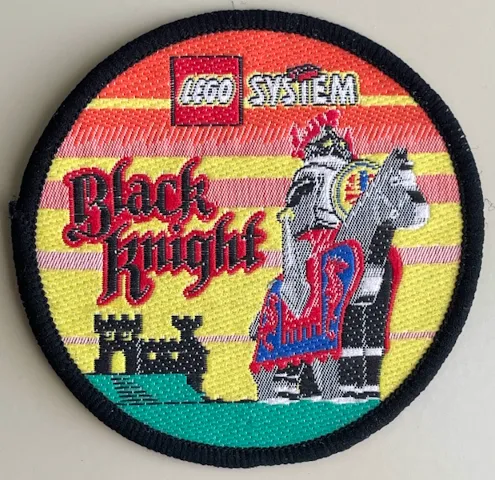 Patch, Sew-On Cloth Round, LEGO System Black Knight
