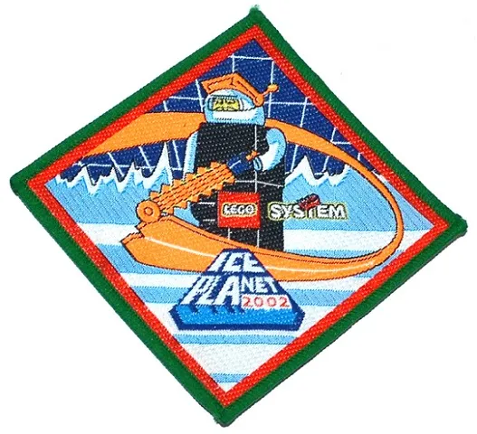 Patch, Sew-On Cloth Diamond Green Border, Ice Planet 2002