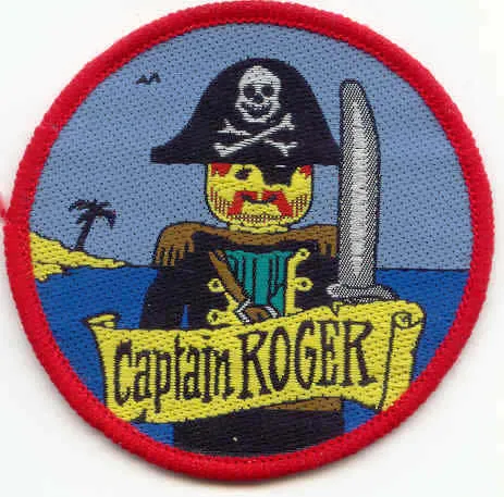 Patch, Sew-On Cloth Round, LEGO System Captain Roger