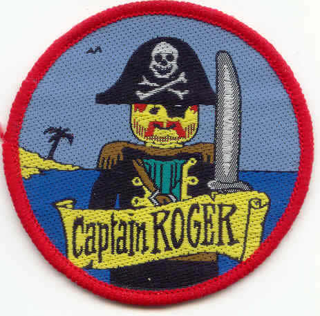 Patch, Sew-On Cloth Round, LEGO System Captain Roger