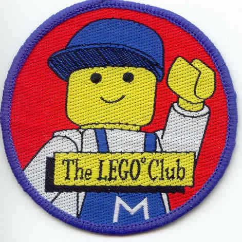 Patch, Sew-On Cloth Round, The LEGO Club (Classic Construction Worker)