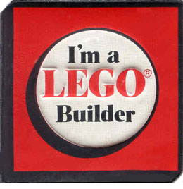 Patch, Sew-On Cloth Square, I'm a LEGO Builder